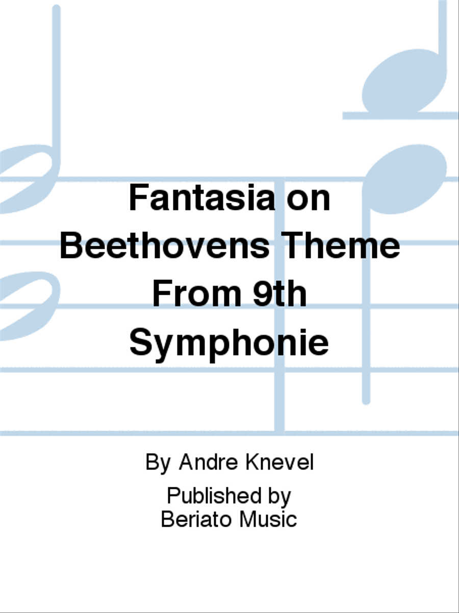 Fantasia on Beethovens Theme From 9th Symphonie Organ scores gallery preview page 1
