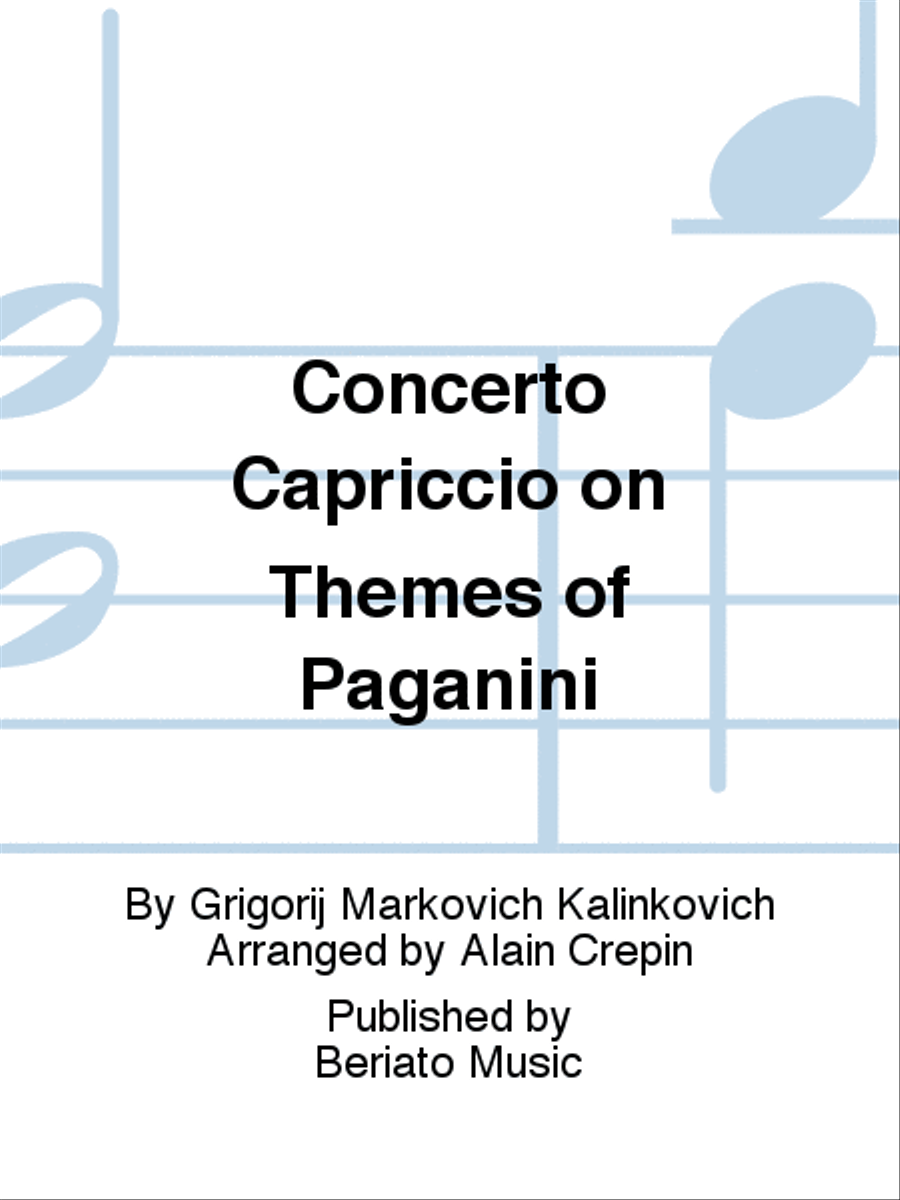 Concerto Capriccio on Themes of Paganini Saxophone scores gallery preview page 1