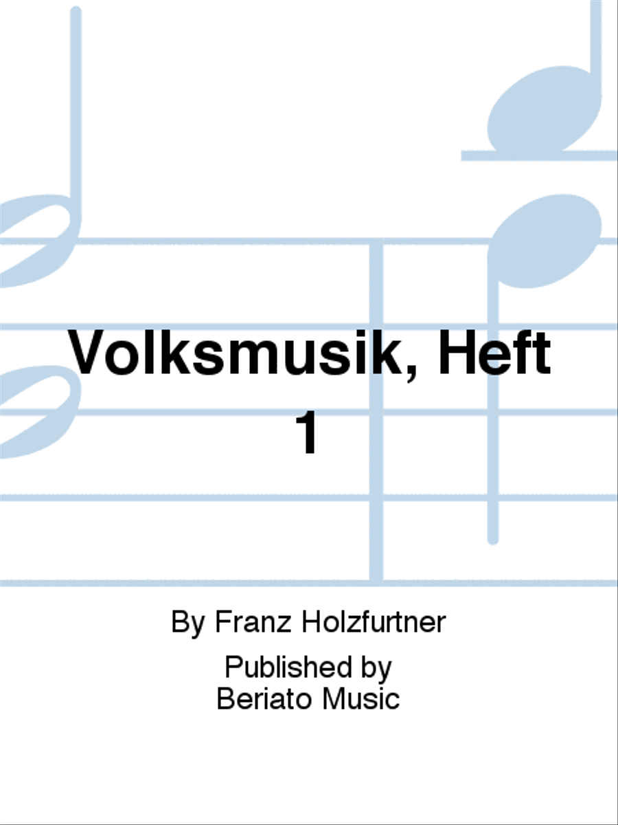 Volksmusik, Heft 1 Score scores gallery preview page 1