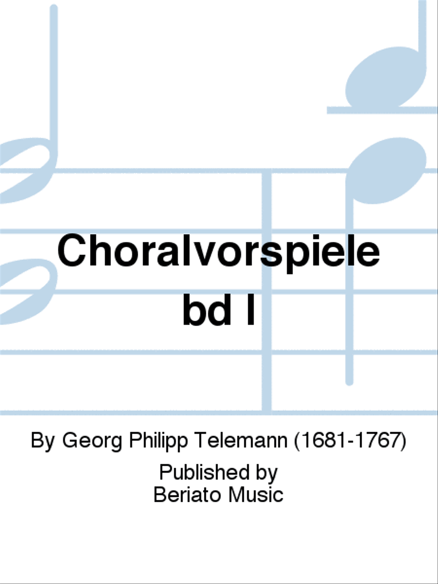 Choralvorspiele bd I Organ scores gallery preview page 1