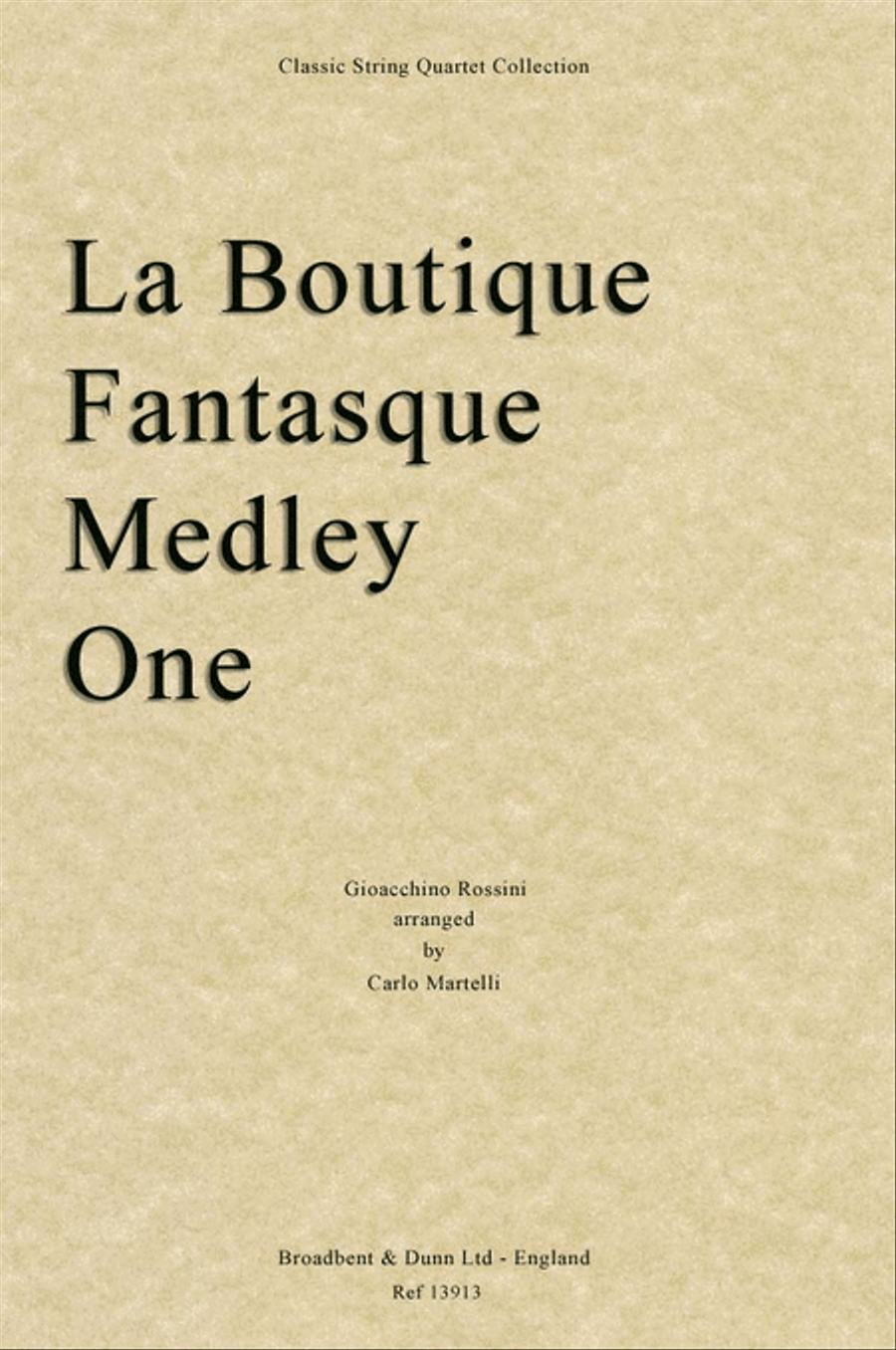 La Boutique Fantasque Medley One String Quartet scores gallery preview page 1