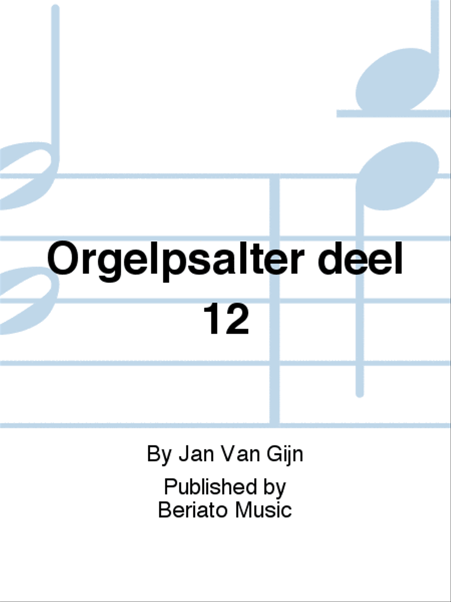 Orgelpsalter deel 12 Organ scores gallery preview page 1
