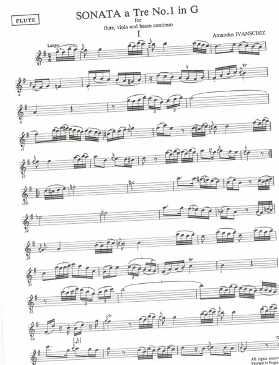 6 Sonatas A Tre Flute scores gallery preview page 2