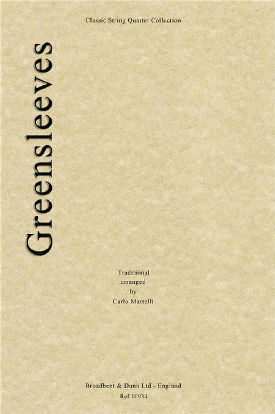 Greensleeves String Quartet scores gallery preview page 1