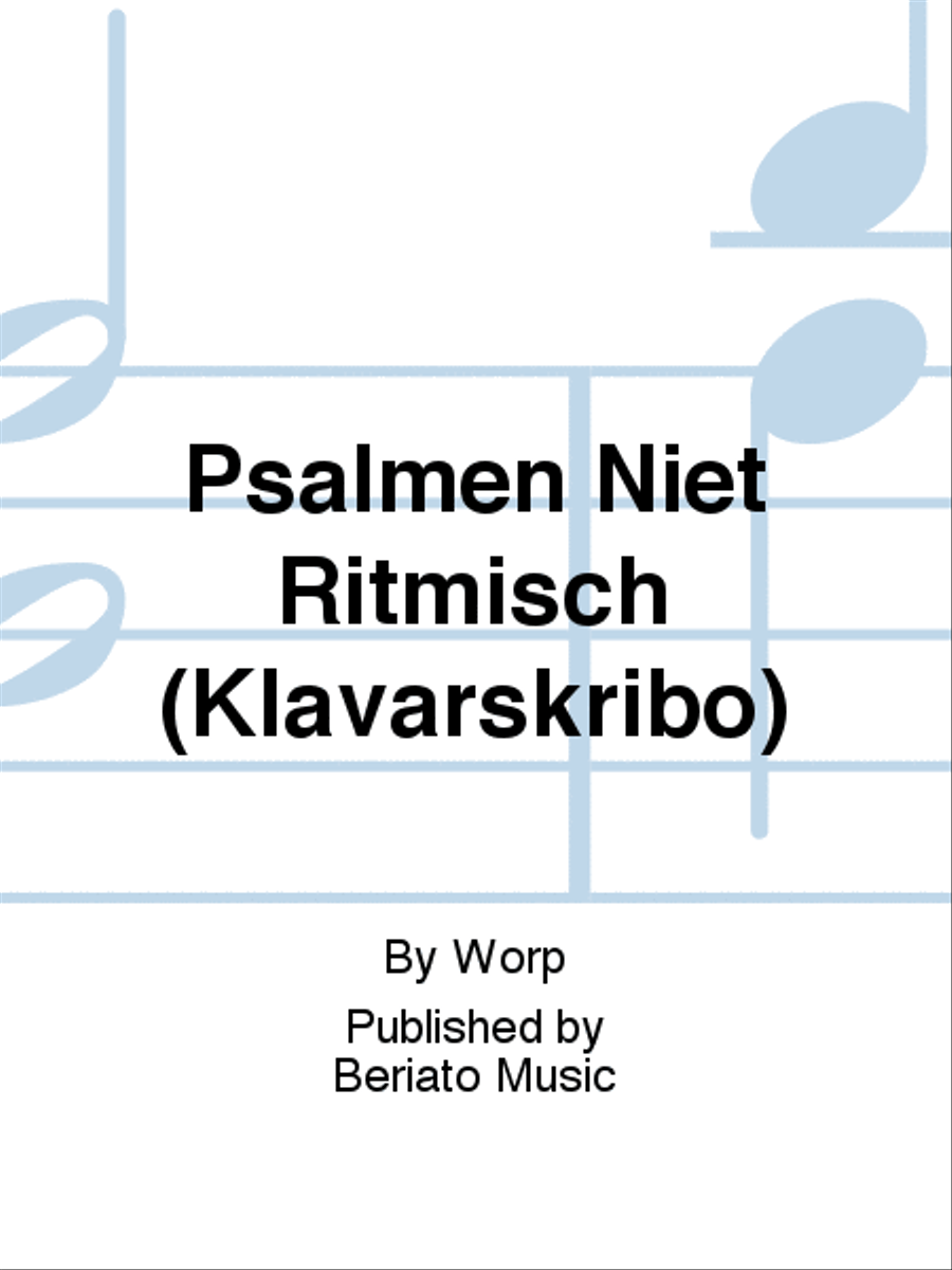Psalmen Niet Ritmisch (Klavarskribo) Organ scores gallery preview page 1