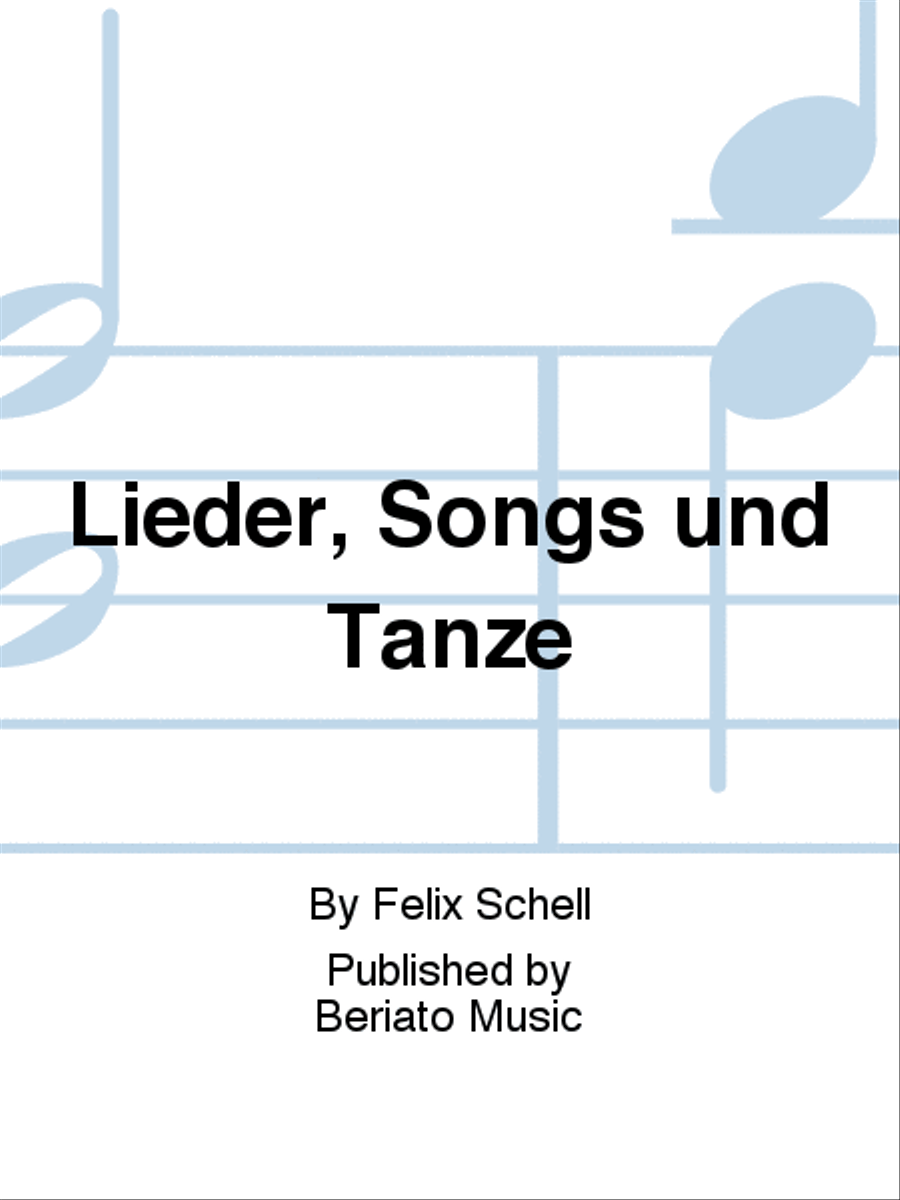 Lieder, Songs und Tänze Classical Guitar scores gallery preview page 1