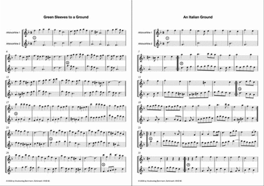 Englische Divisions Woodwind Duet scores gallery preview page 2