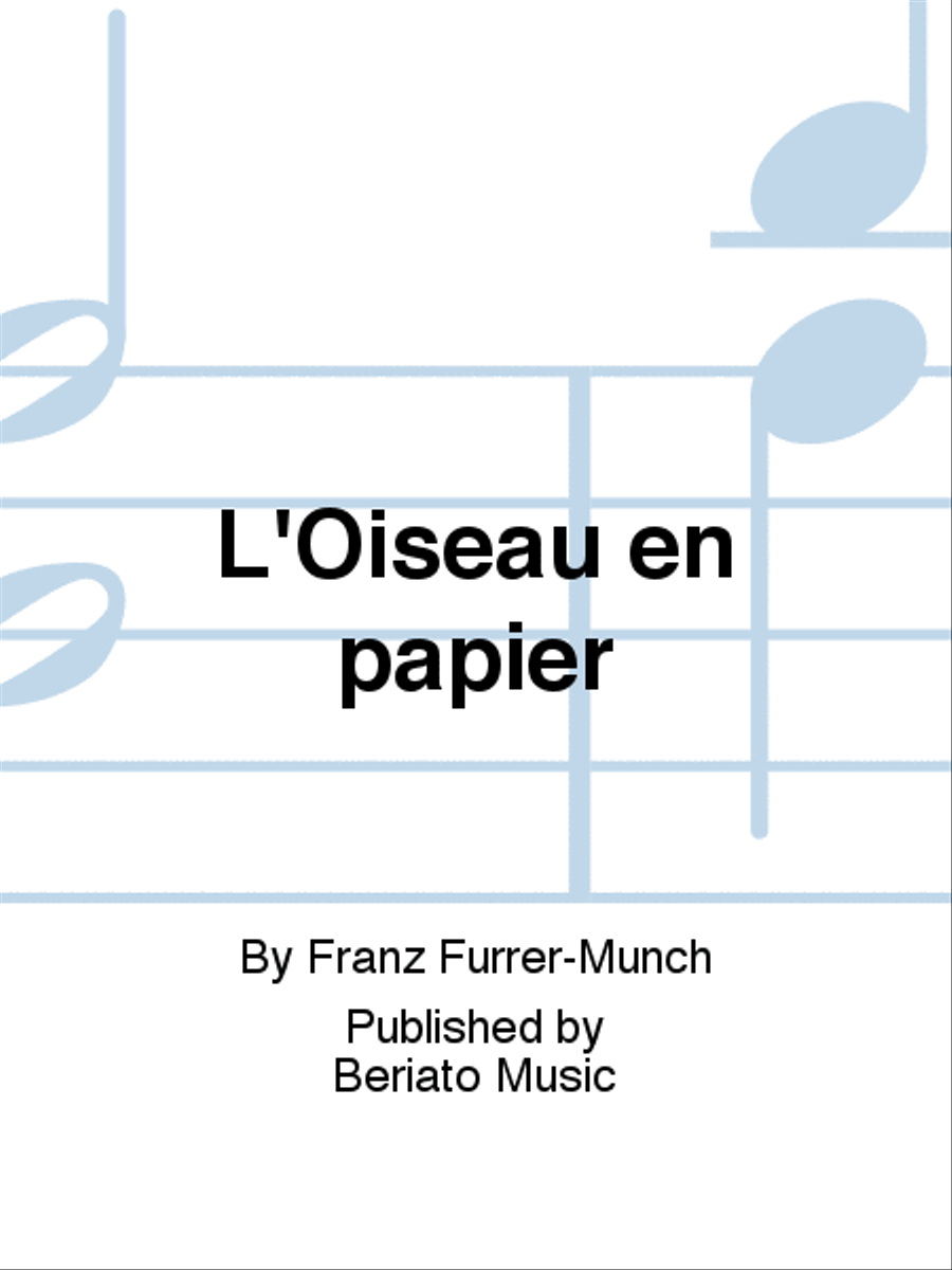 L'Oiseau en papier Piano scores gallery preview page 1