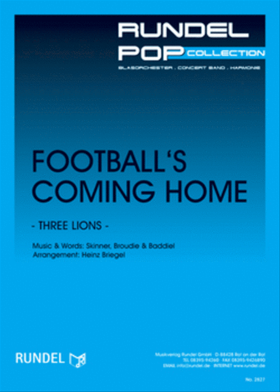 Football's coming home Concert Band scores gallery preview page 1