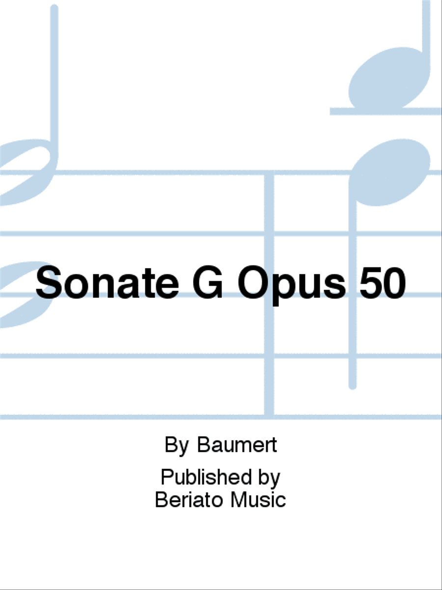 Sonate G Opus 50 Organ scores gallery preview page 1