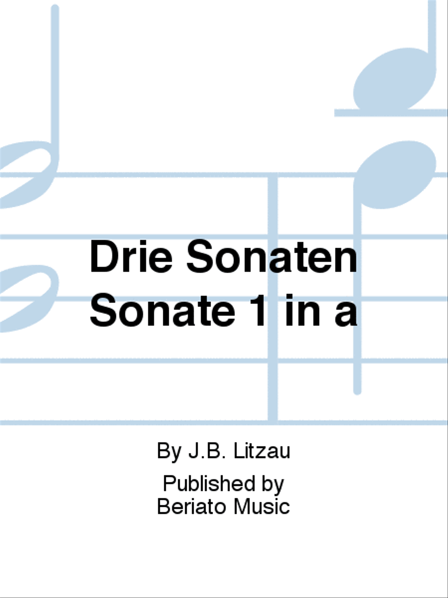 Drie Sonaten Sonate 1 in a Organ scores gallery preview page 1