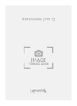 Sarabande (Vln 2)