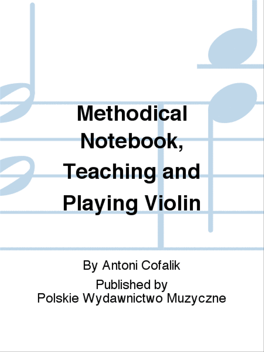 Methodical Notebook, Teaching and Playing Violin Violin scores gallery preview page 1