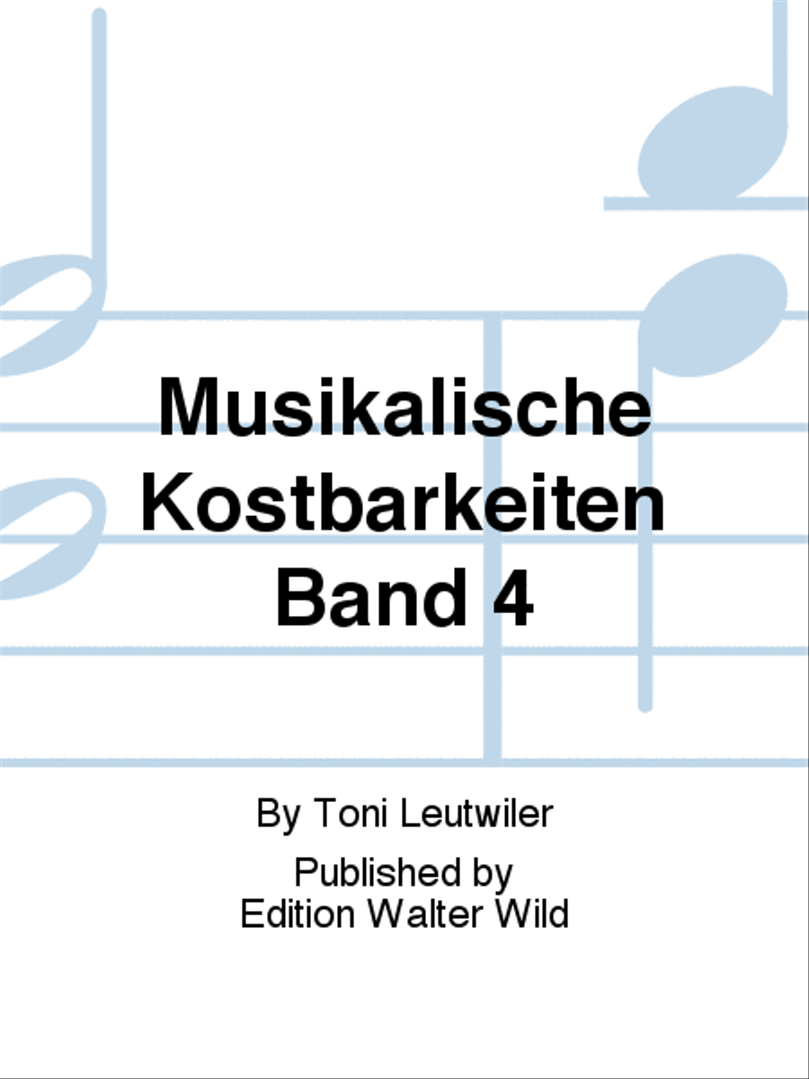 Musikalische Kostbarkeiten Band 4 Organ scores gallery preview page 1