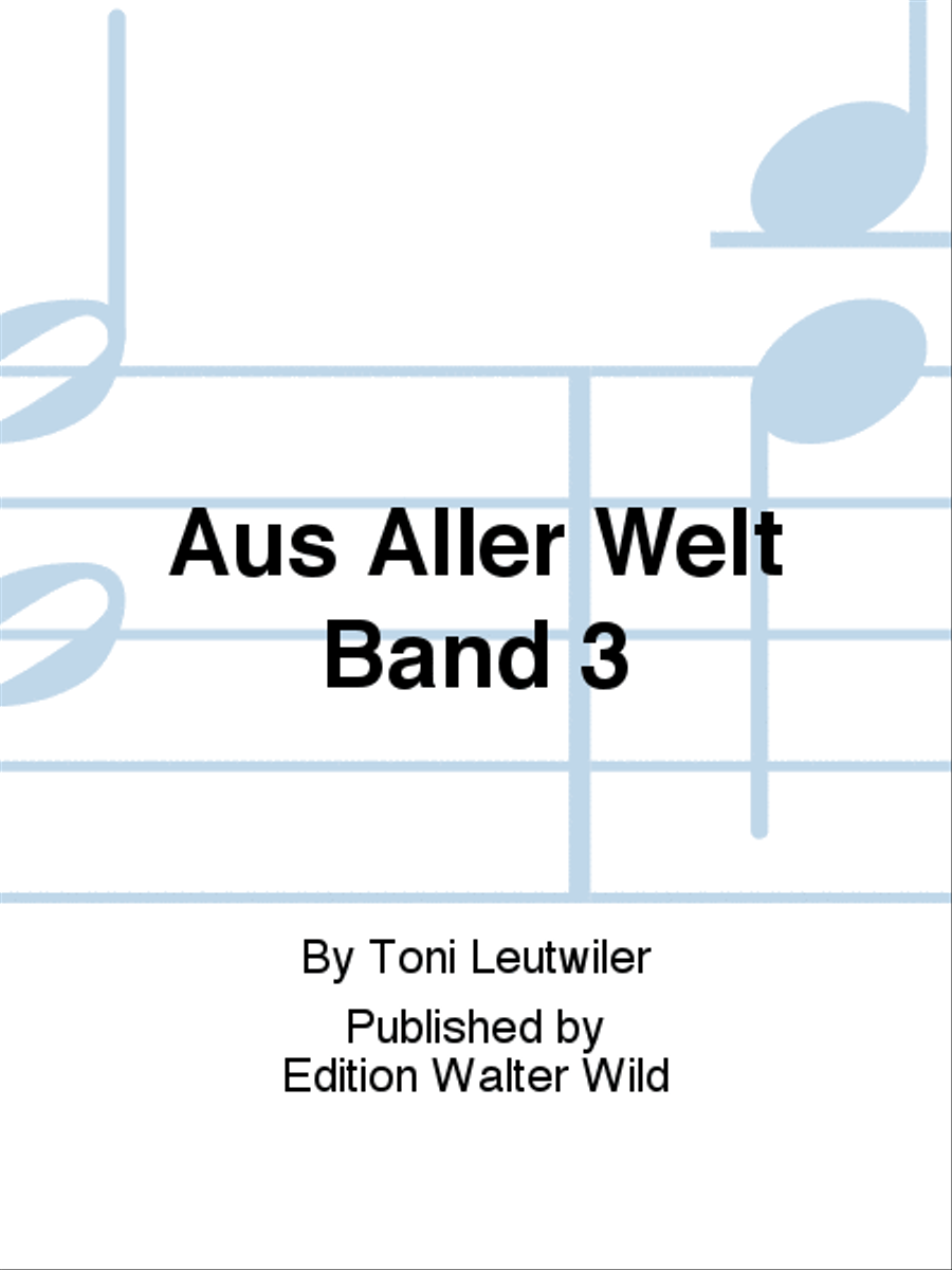 Aus Aller Welt Band 3 Organ scores gallery preview page 1