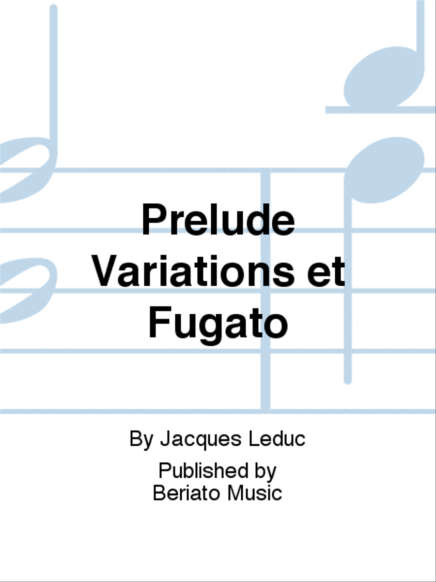 Prélude Variations et Fugato Piano Solo scores gallery preview page 1