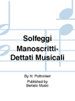 Solfeggi Manoscritti-Dettati Musicali