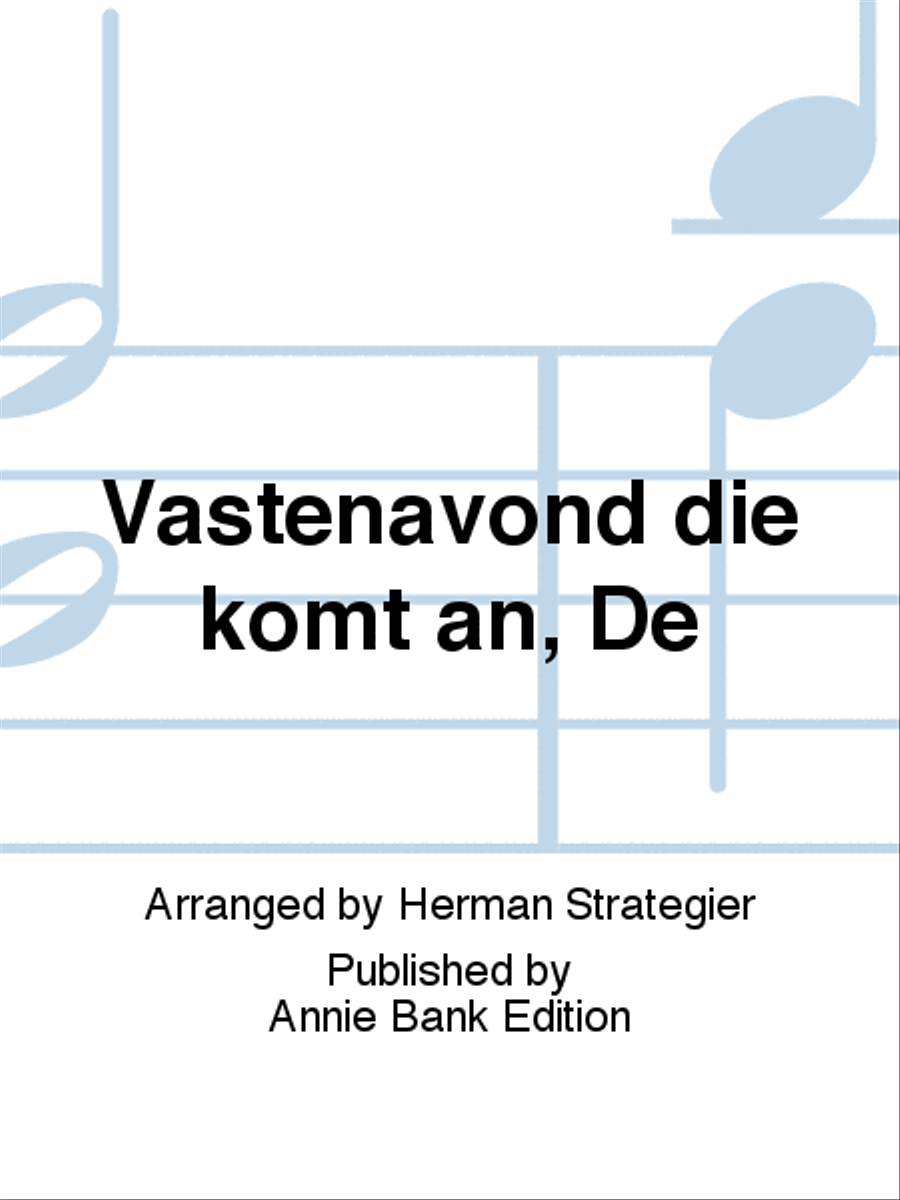 Vastenavond die komt an, De TTBB scores gallery preview page 1