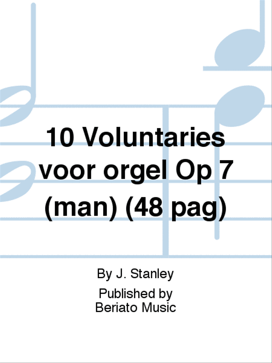 10 Voluntaries voor orgel Op 7 (man) (48 pag) Organ scores gallery preview page 1