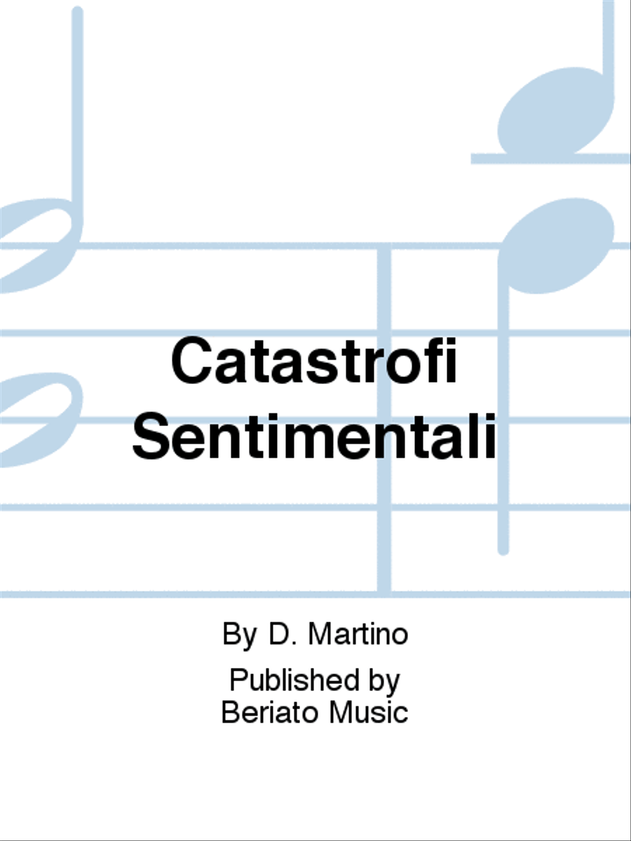 Catastrofi Sentimentali School and Community scores gallery preview page 1