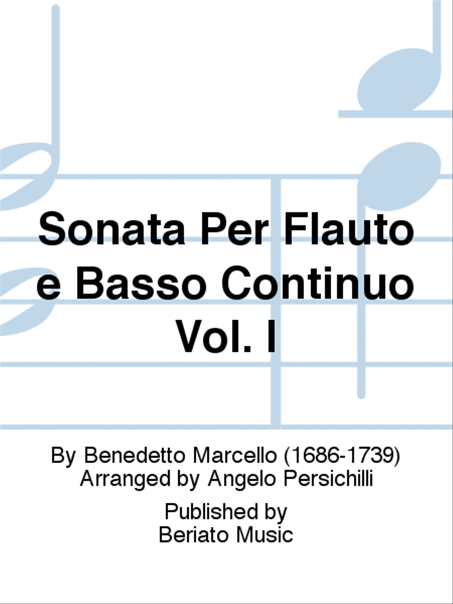 Sonata Per Flauto e Basso Continuo Vol. I Flute Solo scores gallery preview page 1