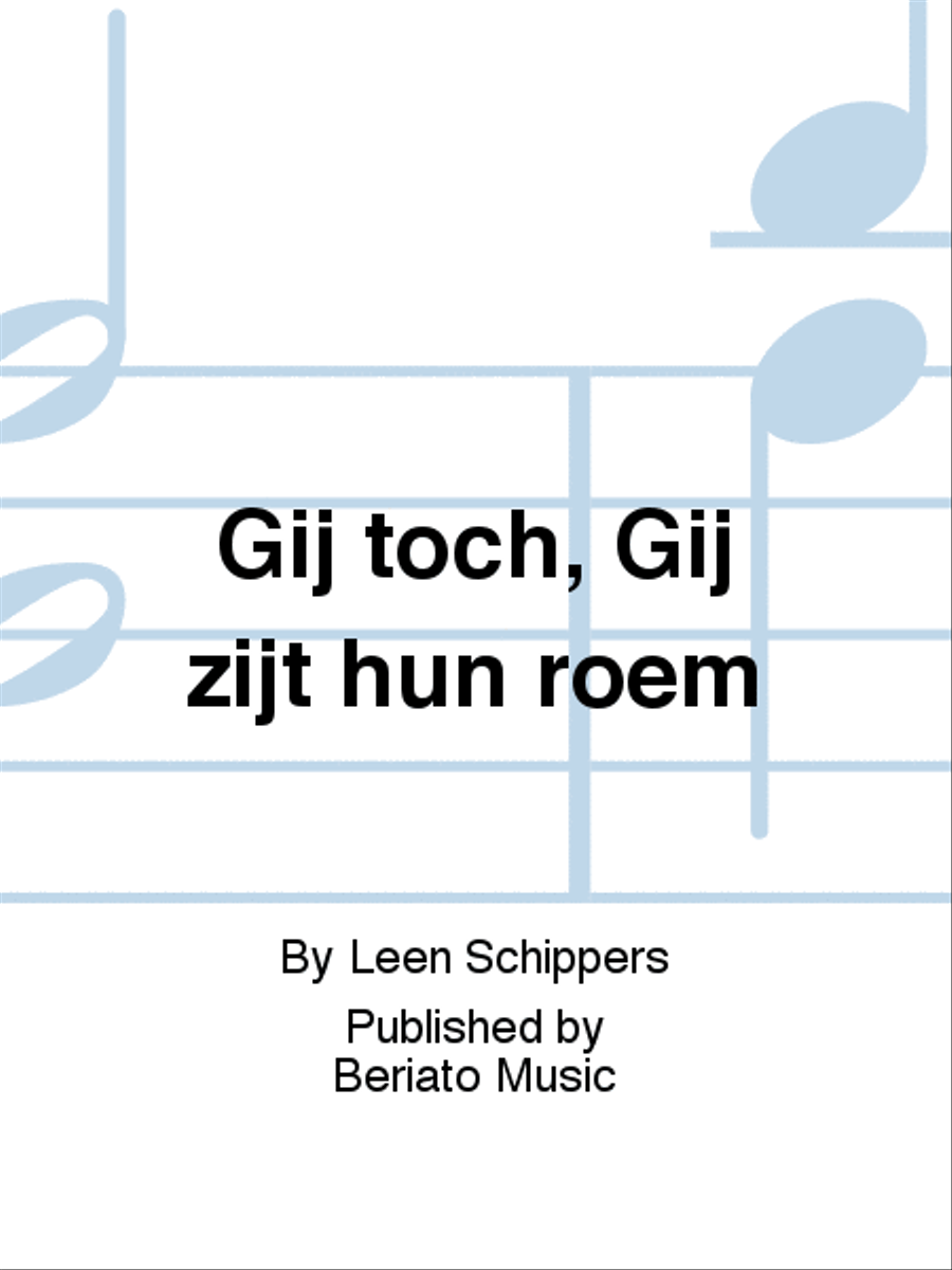 Gij toch, Gij zijt hun roem Organ scores gallery preview page 1