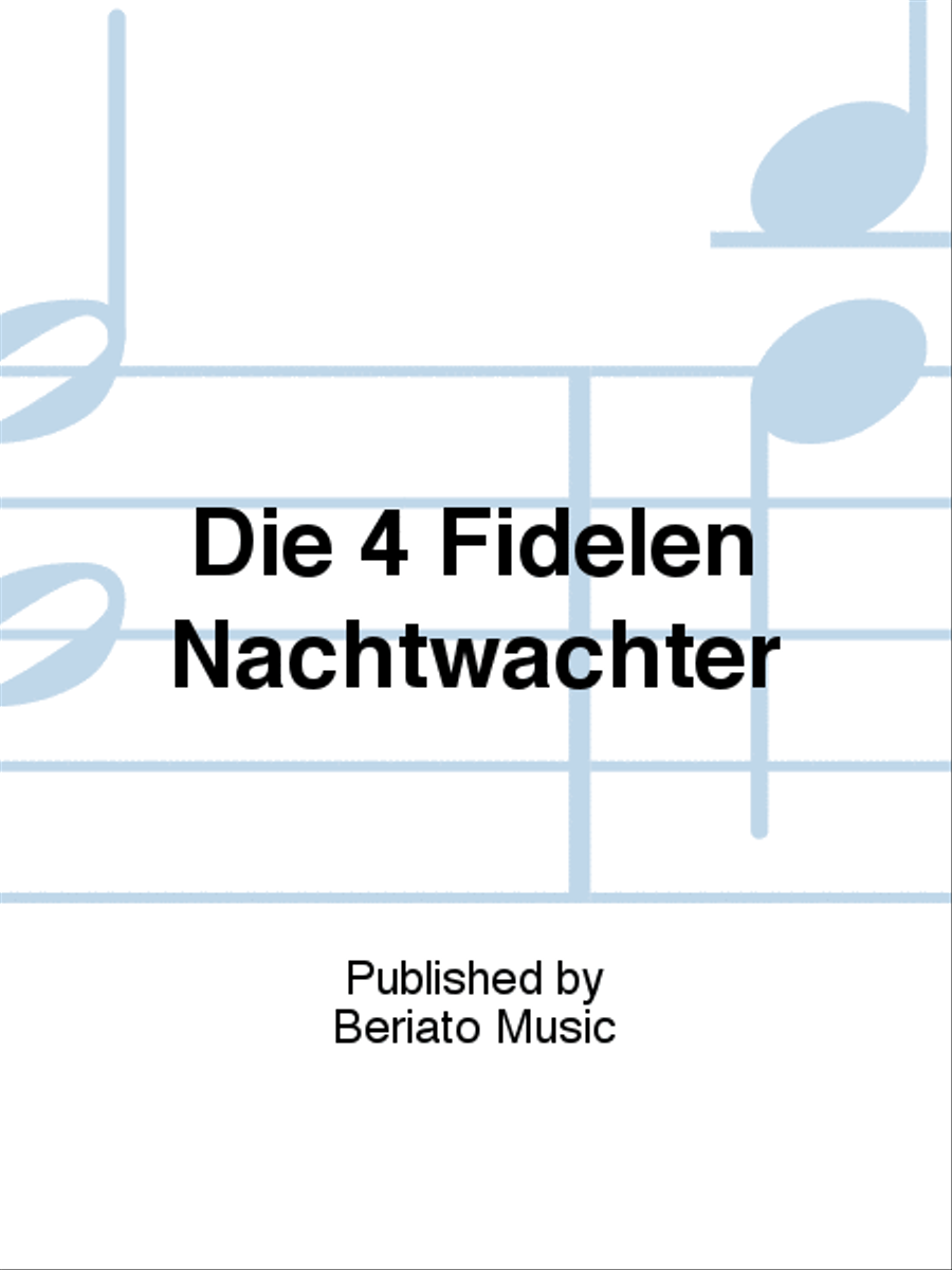 Die 4 Fidelen Nachtwächter Bassoon Quartet scores gallery preview page 1