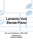 Lamento Voix Elevee-Piano