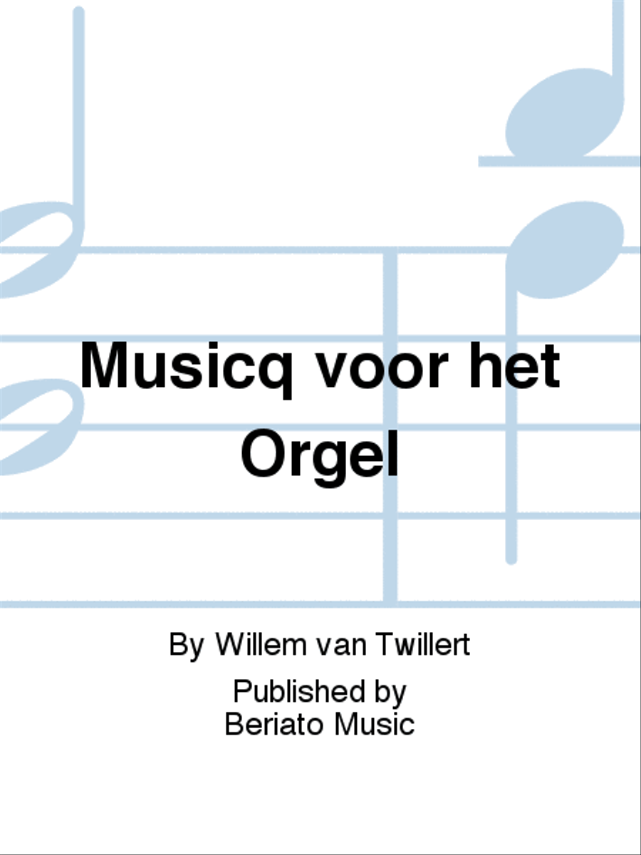 Musicq voor het Orgel Organ scores gallery preview page 1