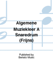 Algemene Muziekleer A Snaredrum (Frijns)