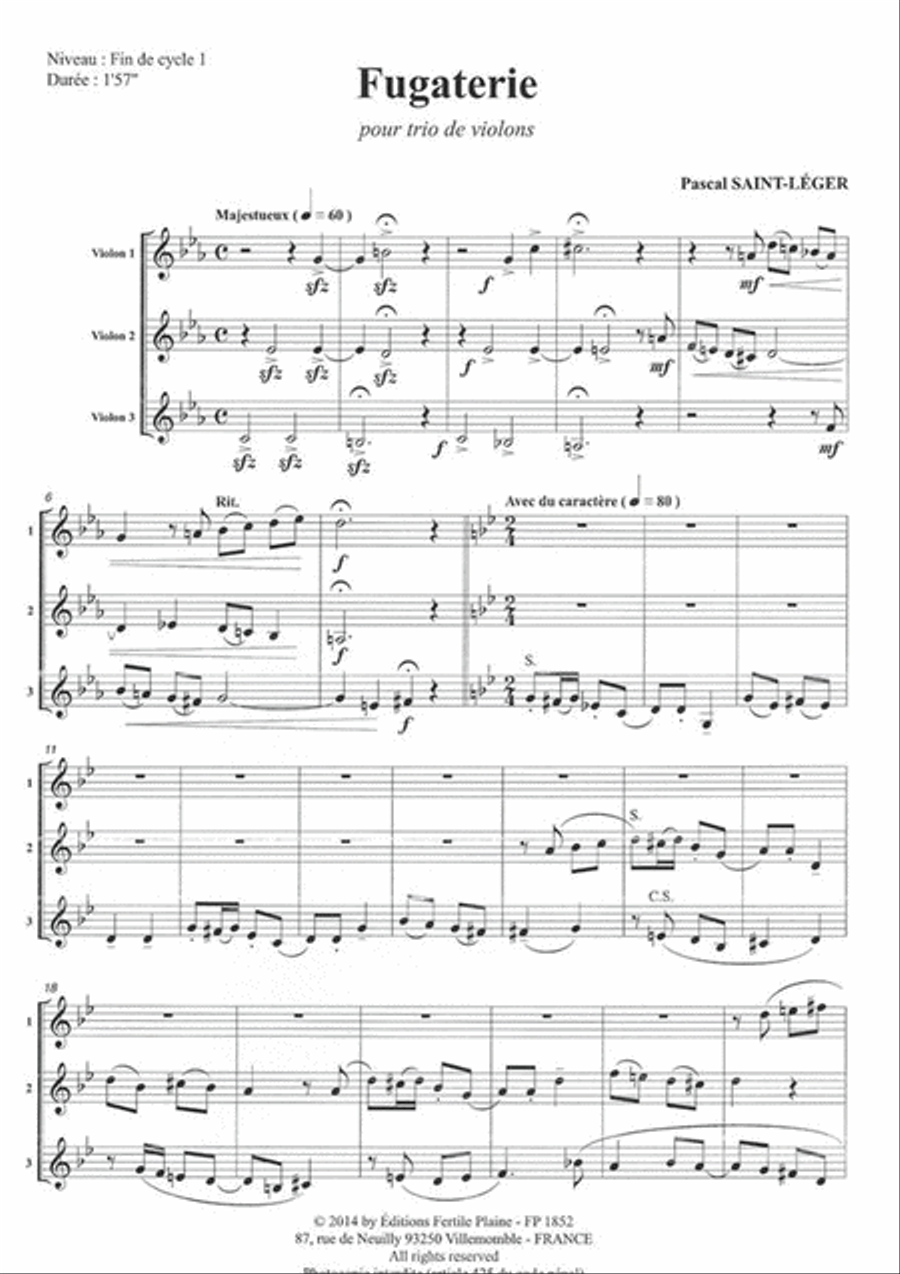 Fugateries String Duet scores gallery preview page 2