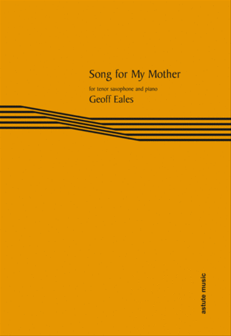 Song For My Mother Tenor Saxophone scores gallery preview page 1