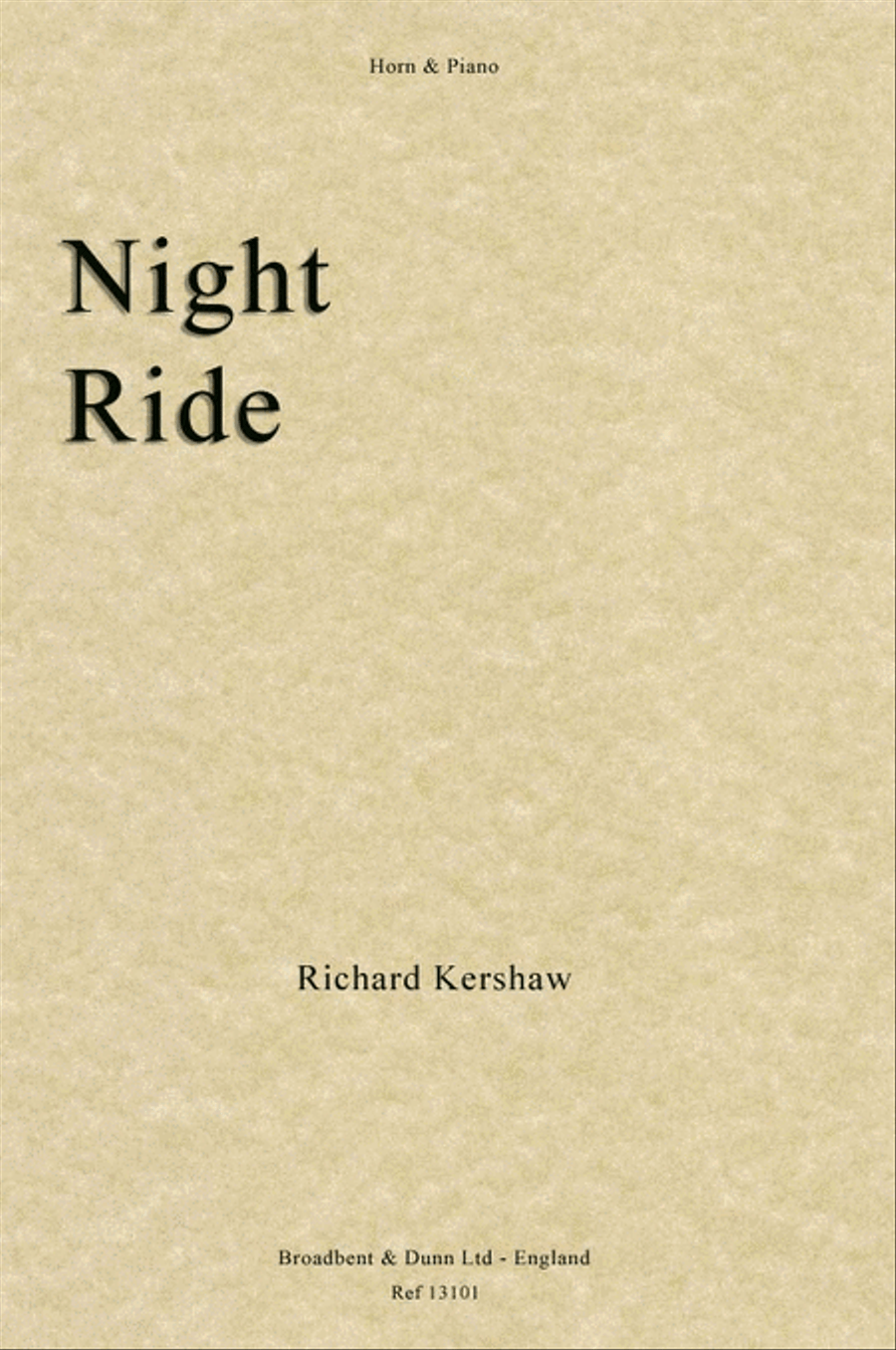 Night Ride Horn scores gallery preview page 1