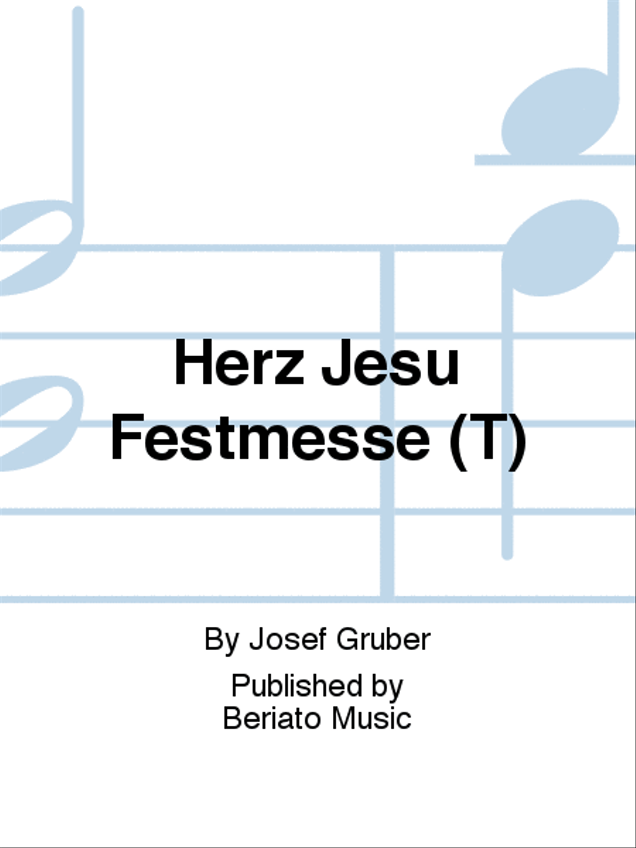 Herz Jesu Festmesse (T) Tenor Voice scores gallery preview page 1