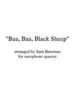 Baa, Baa, Black Sheep