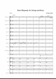 Short Rhapsody for Strings and Brass