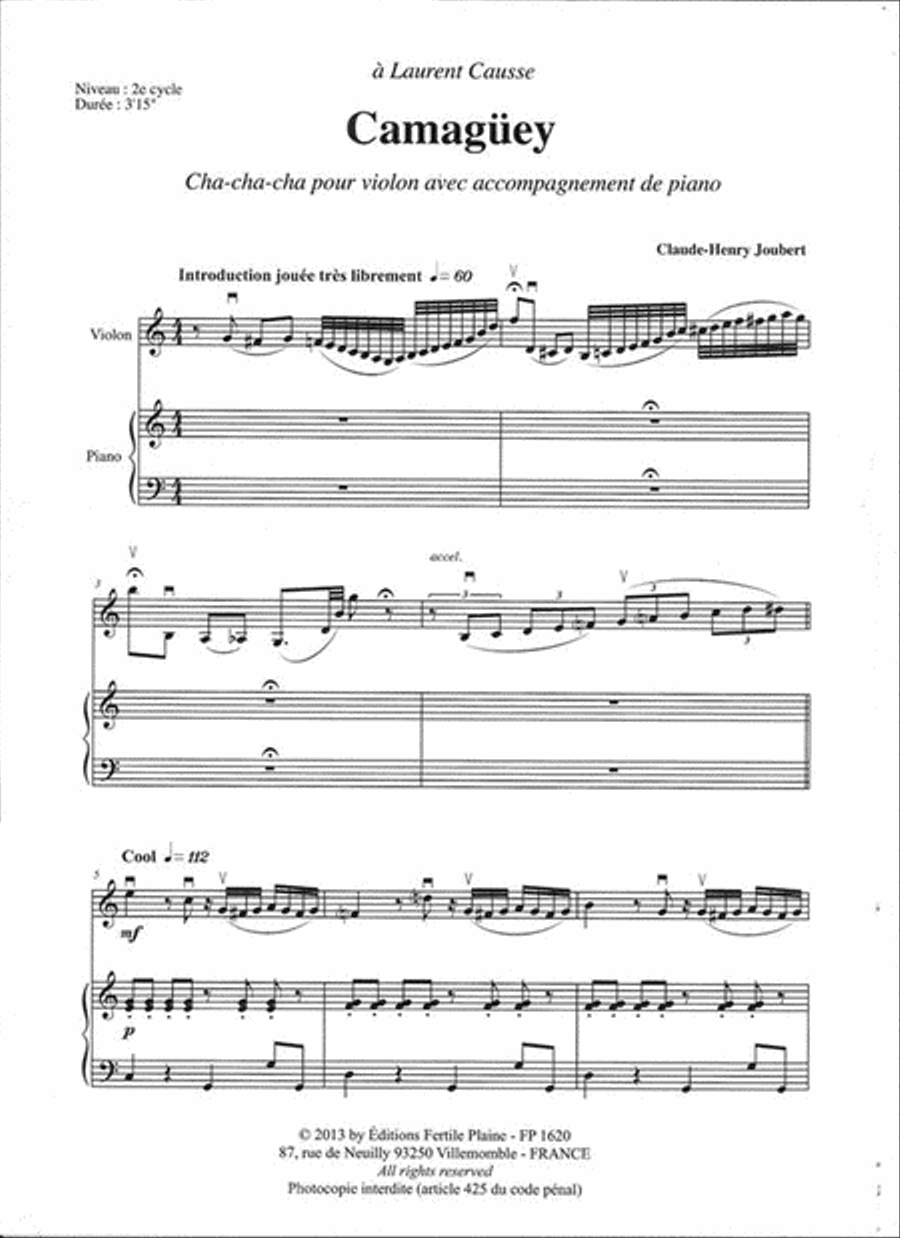 Camagüey Violin Solo scores gallery preview page 2