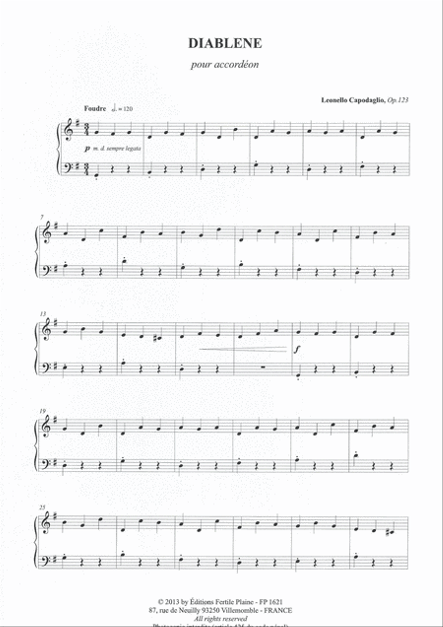 Diablène Accordion scores gallery preview page 1