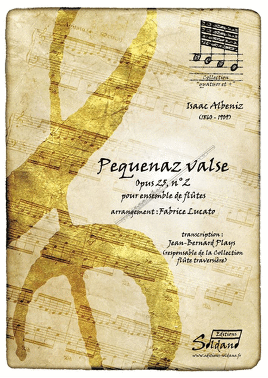 Pequenaz Valse, Opus 25, N°2 Flute Quartet scores gallery preview page 1