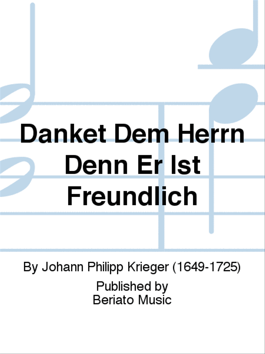 Danket Dem Herrn Denn Er Ist Freundlich Choir scores gallery preview page 1