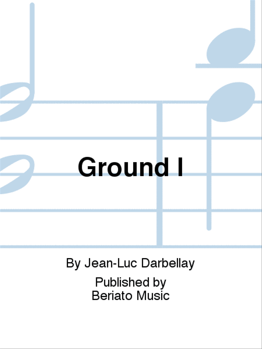 Ground I Saxophone scores gallery preview page 1