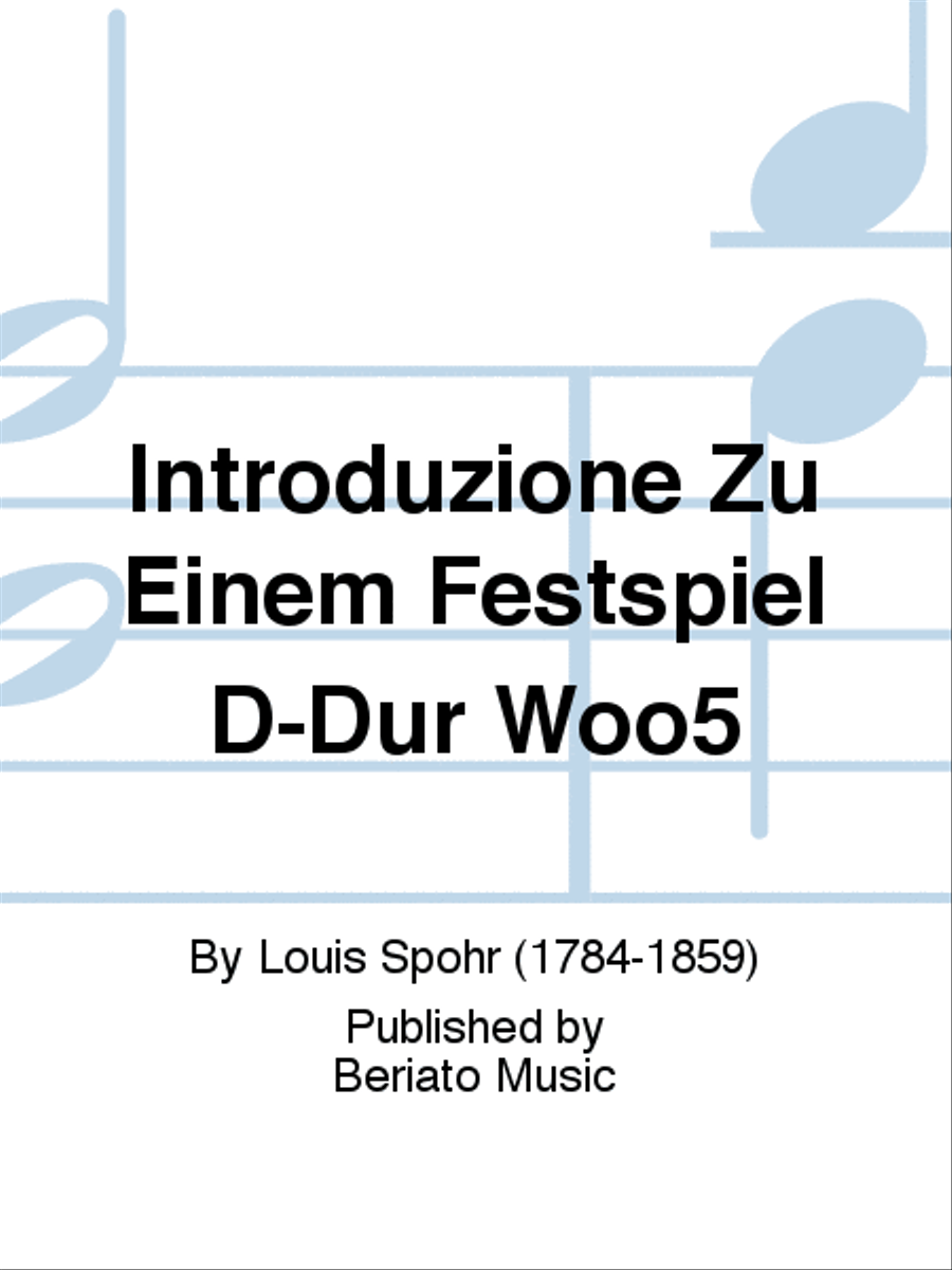 Introduzione Zu Einem Festspiel D-Dur Woo5 Orchestra scores gallery preview page 1