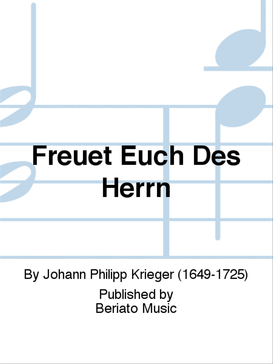 Freuet Euch Des Herrn Tenor Voice scores gallery preview page 1