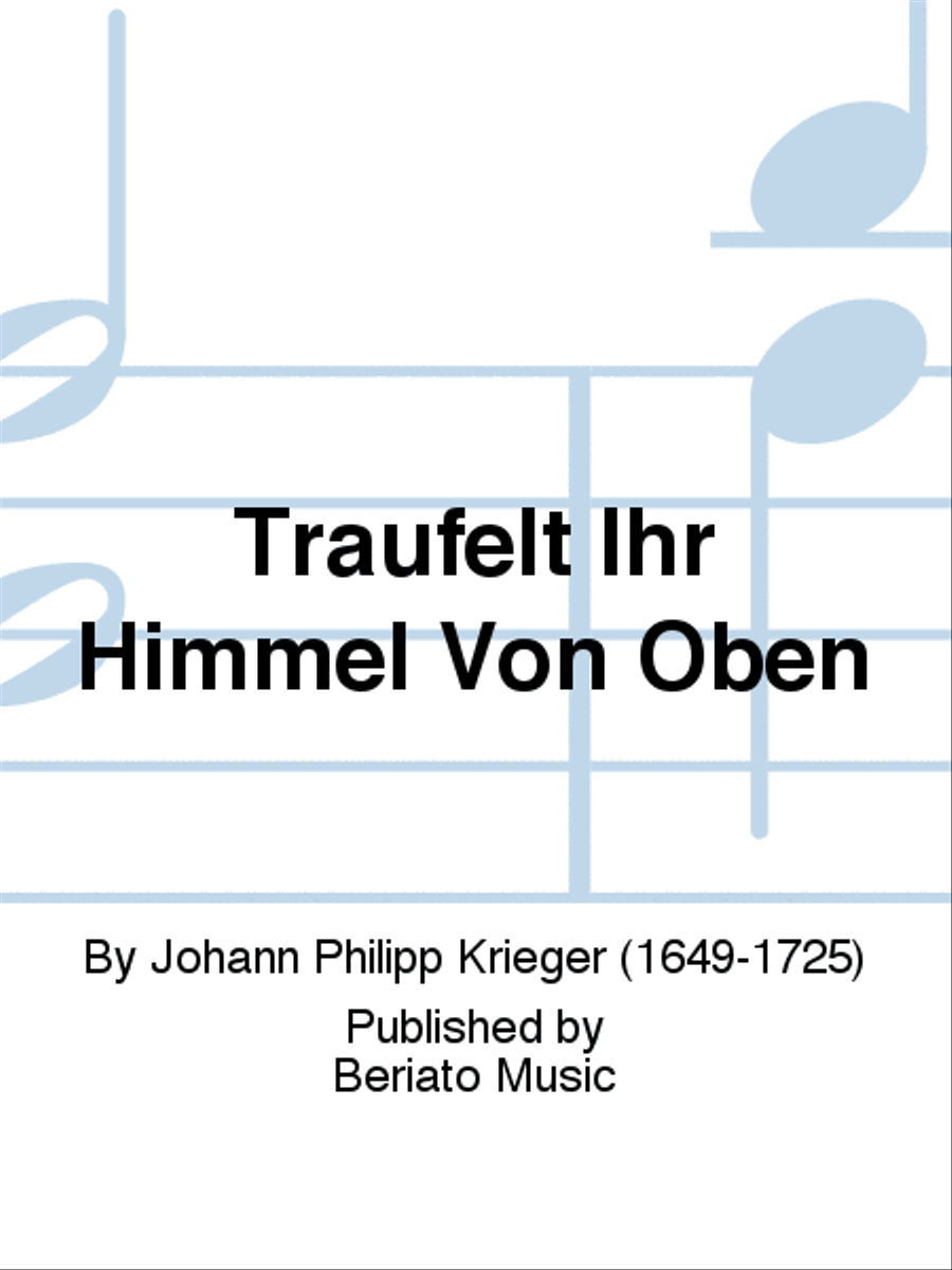 Träufelt Ihr Himmel Von Oben Soprano Voice scores gallery preview page 1