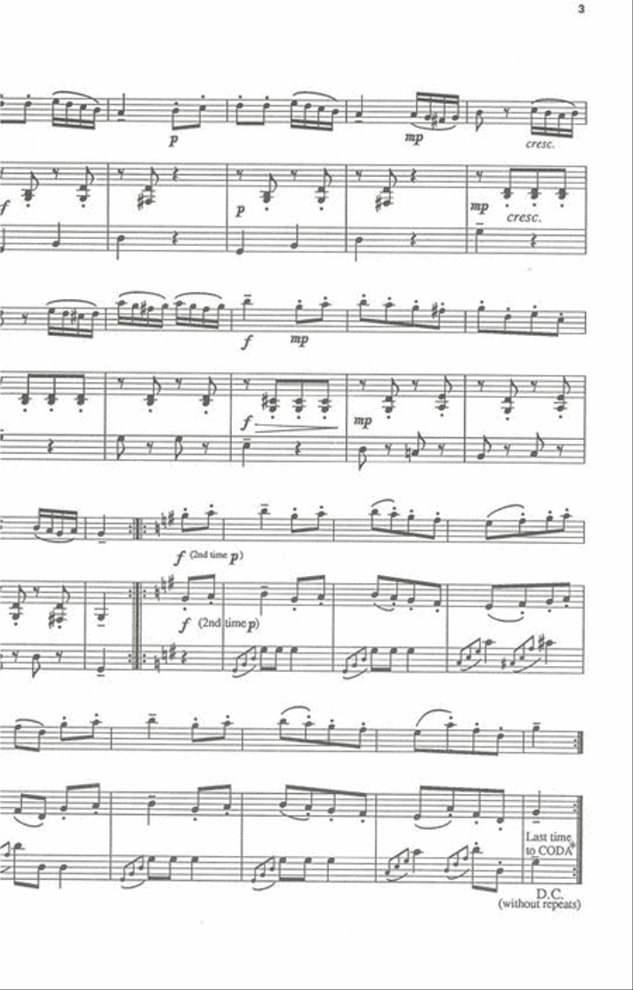 Turkish Rondo Tenor Saxophone scores gallery preview page 2
