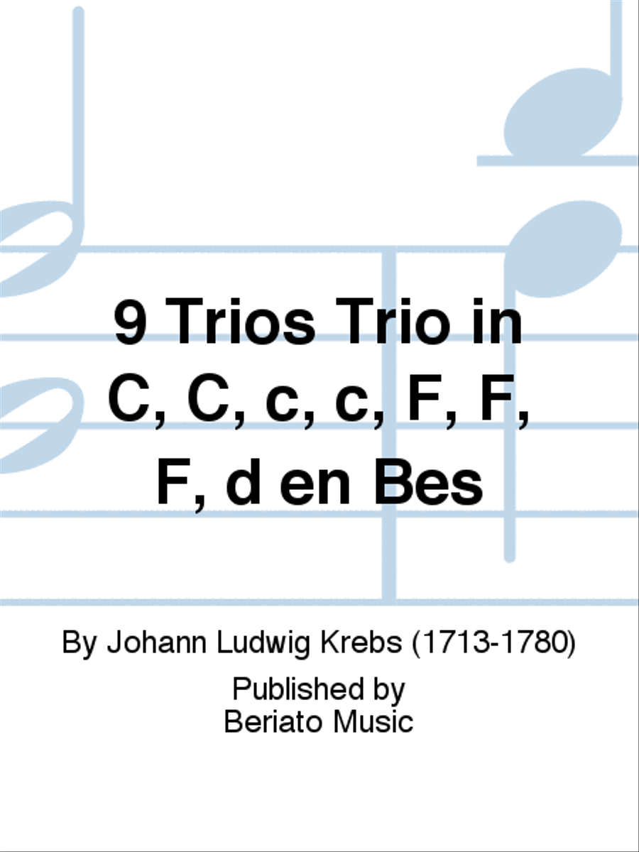 9 Trios Trio in C, C, c, c, F, F, F, d en Bes Organ scores gallery preview page 1