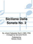 Siciliana Dalla Sonata No. 2