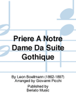 Prière À Notre Dame Da Suite Gothique