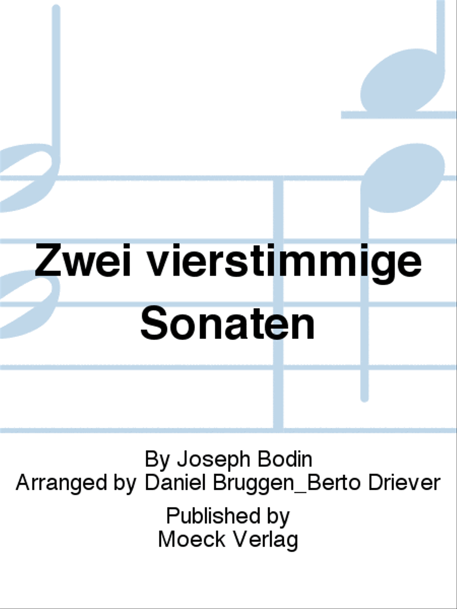 Zwei vierstimmige Sonaten Recorder scores gallery preview page 1