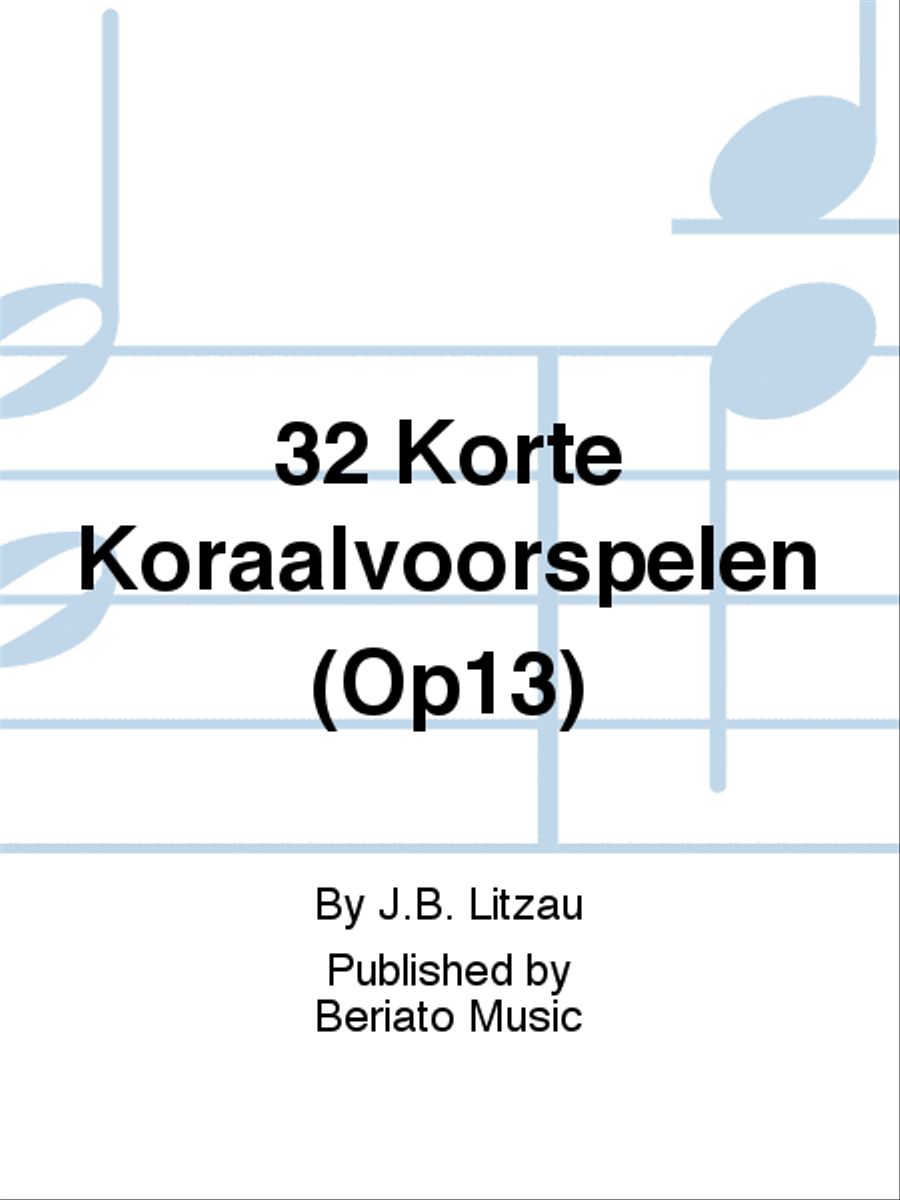 32 Korte Koraalvoorspelen (Op13) Organ scores gallery preview page 1